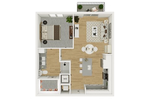 Lenox Burnet Apartments in Austin, Texas A4 Floor Plan